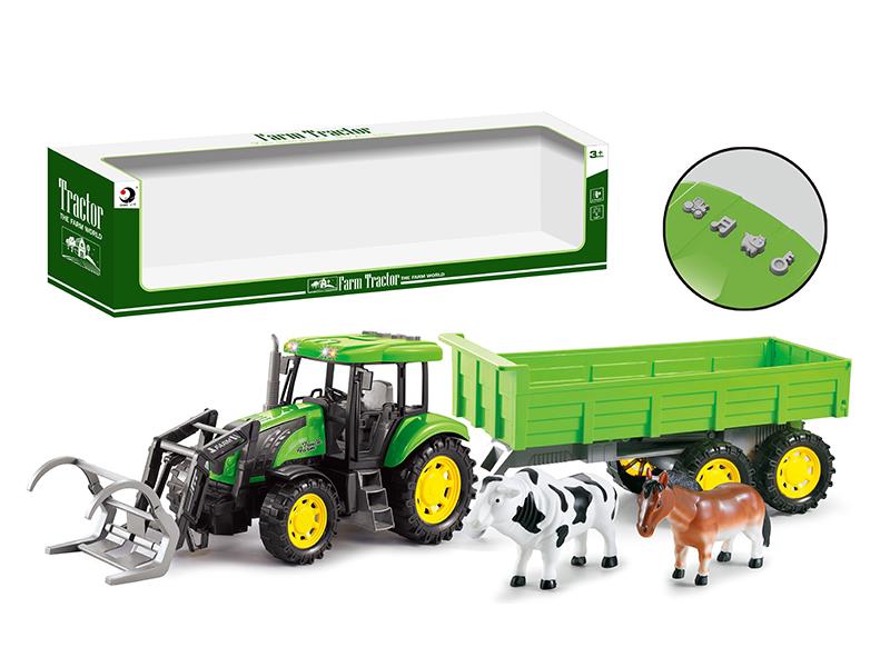 Friction Farm Tractor With Light And Music