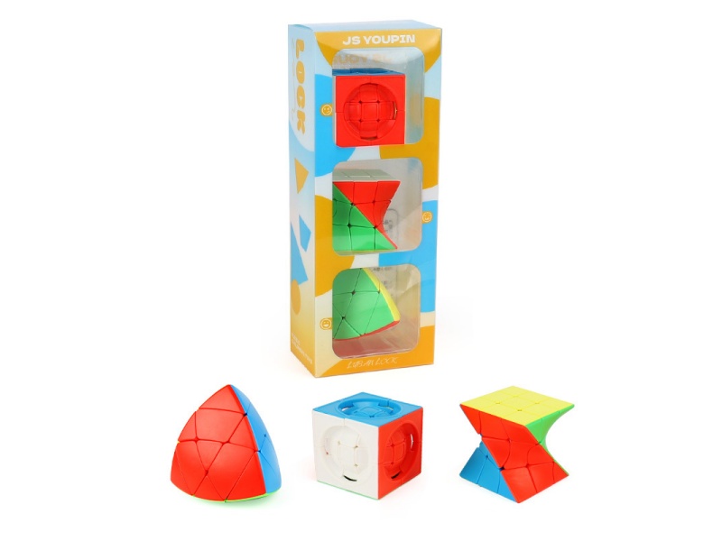 Square Rubik'S Cube + Twisted Rubik'S Cube + Three-Tiered Zongzi