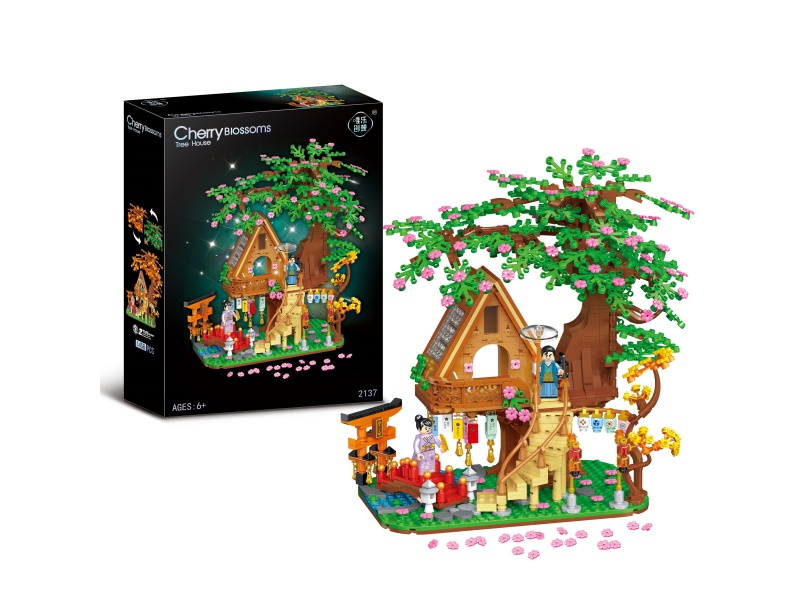 Cherry Biossoms Building Blocks 1458PCS