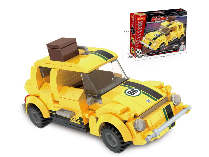 Puzzle Building Blocks/Small Particles/New Racing Series 193Pcs (Rebound Car)