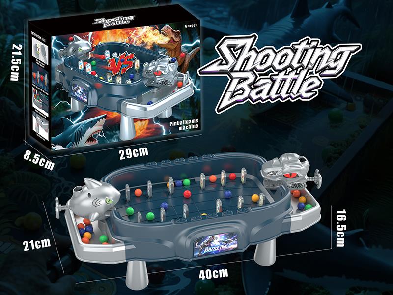 Dinosaur Shark Shooting Battle Pinball Game Machine