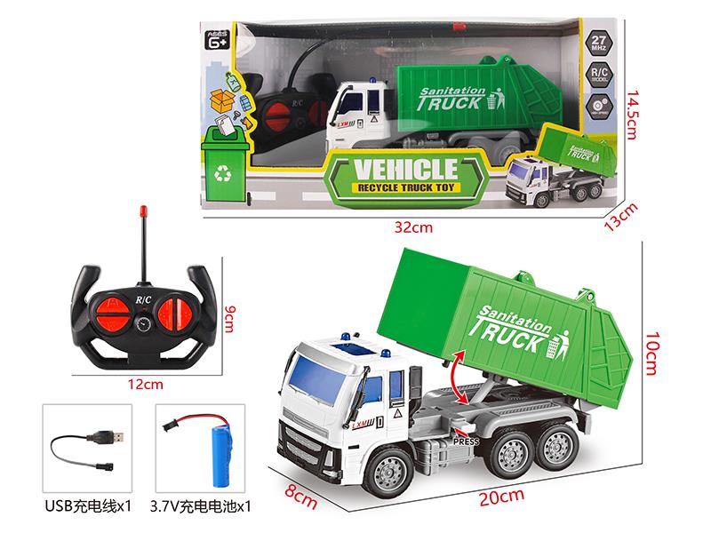 4-Channel Remote Control Sanitation Transport Vehicle