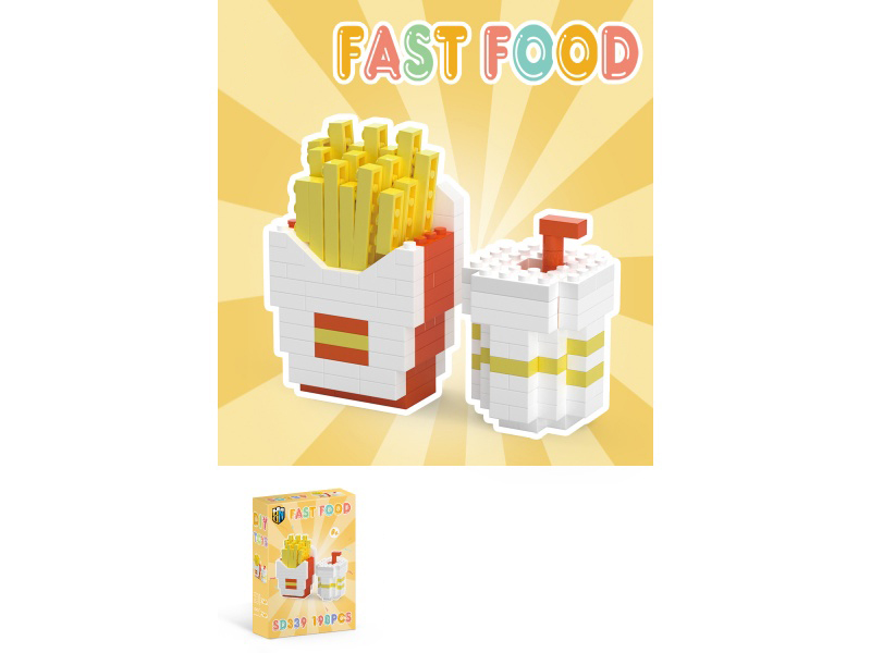 Food Series - 198PCS Of French Fries Building Blocks