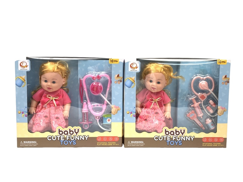 Two Sets Of 12-Inch Plush Dolls With Medical Devices And Ic Are Mixed