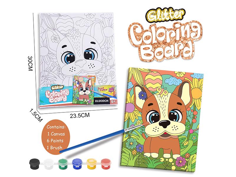 DIY Coloring Board Set - Dog