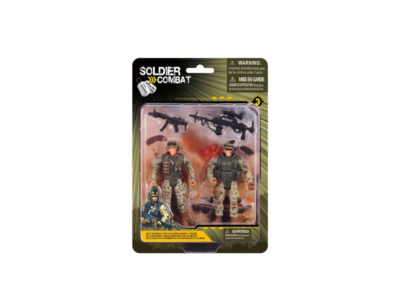 Military Toys Set(2 Soldiers With Weapon)