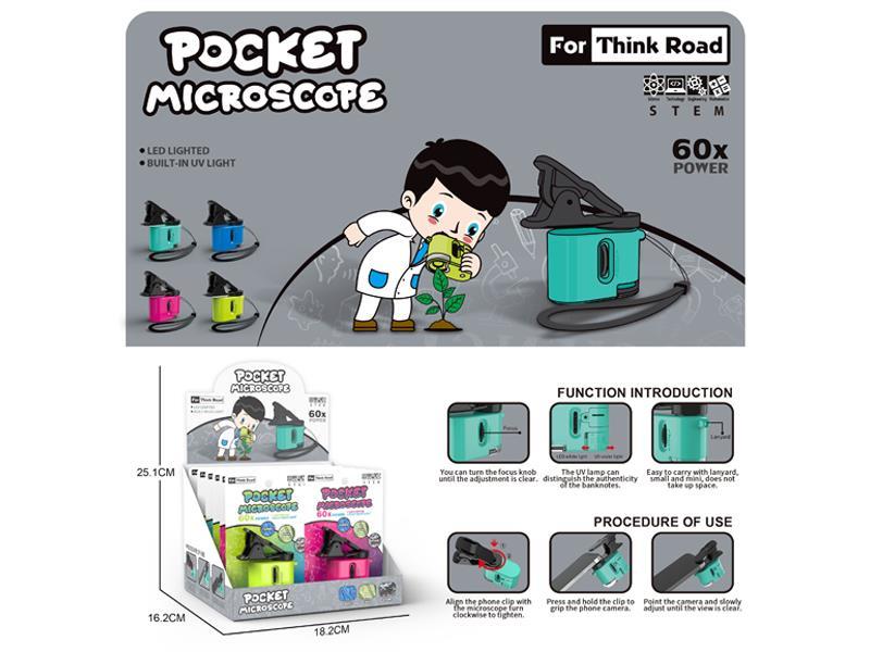 12PCS Mini Palm Microscope Toy