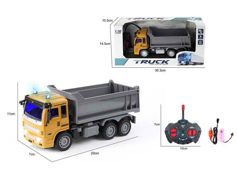1:30 R/C 4CH Dump Truck With Light