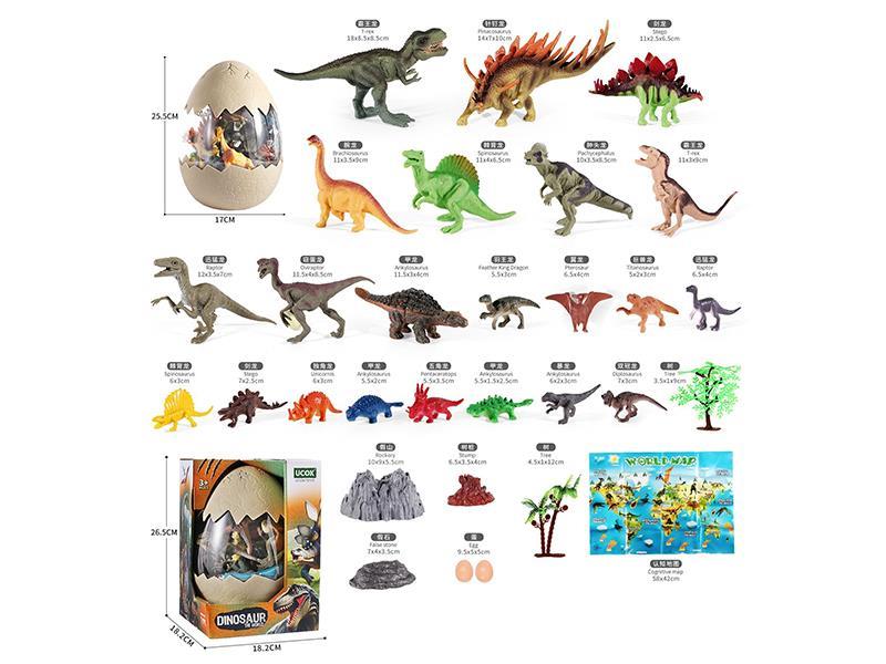 Dinosaur Egg Scene Set 30pcs