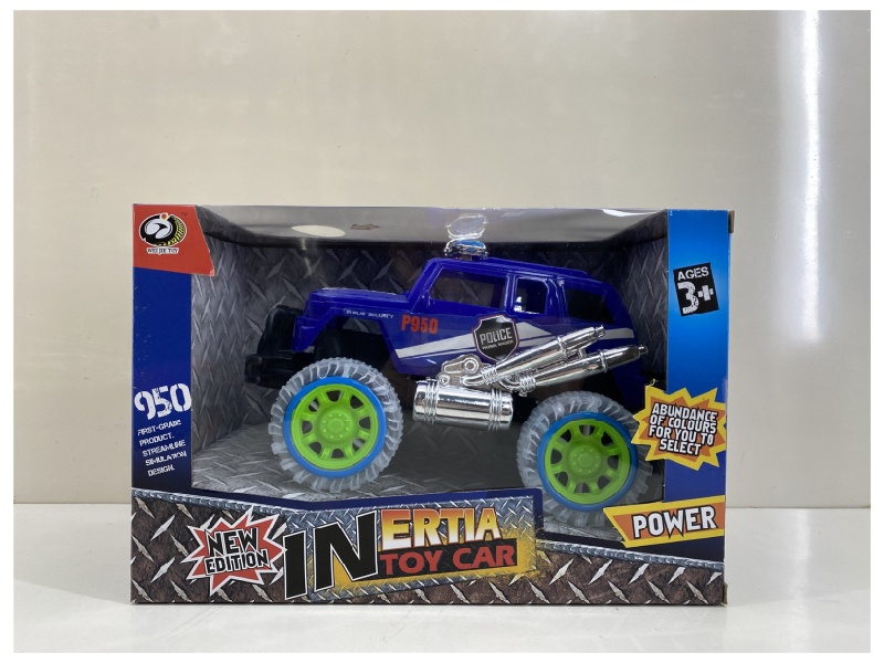 Transparent Wheel  Friction Car (With Lights And Music)