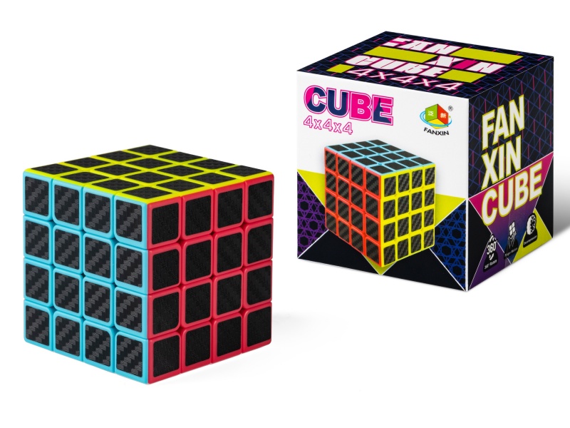 4x4x4 Carbon Fiber Version Rubik's Cube