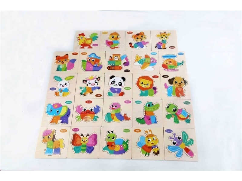 Wooden Cartoon Puzzle