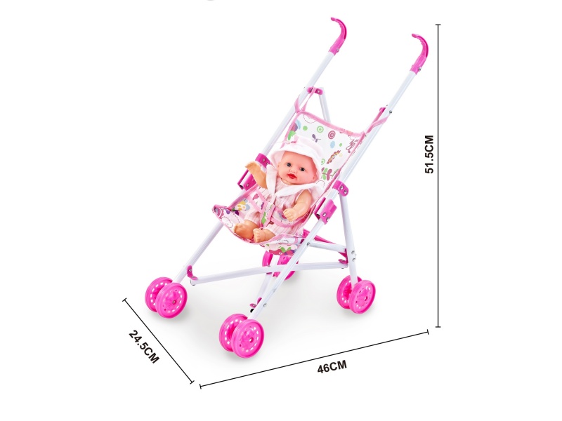 An Iron Trolley With A 10-Inch Musical Empty Body Doll