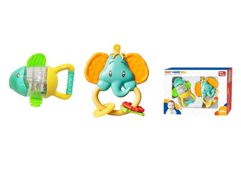 Baby Rattle Teether 2PCS