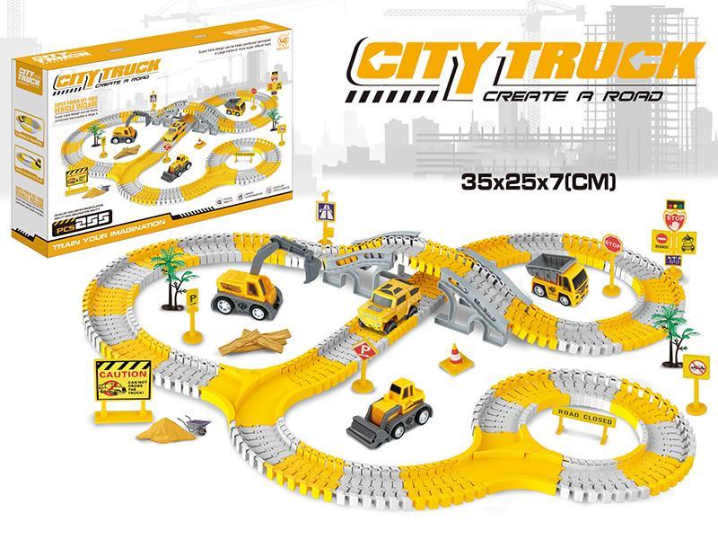 Electric Engineering Rail Car 255pcs