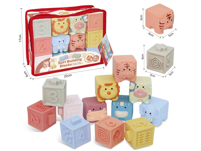 Animal & Constellations Numbers Soft Building Blocks 12PCS