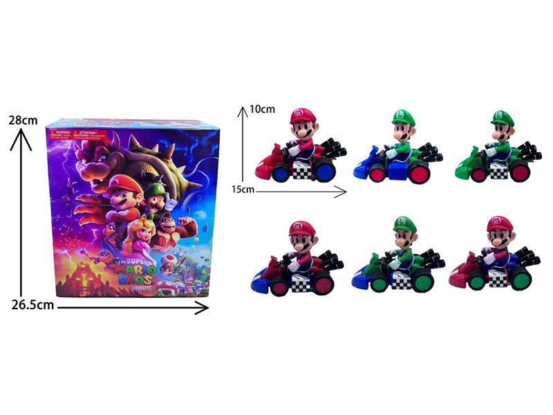Super Mario Racing Cars 6pcs