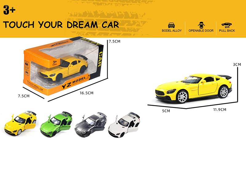 1:36 Mercedes-Benz GTR Alloy Model Car