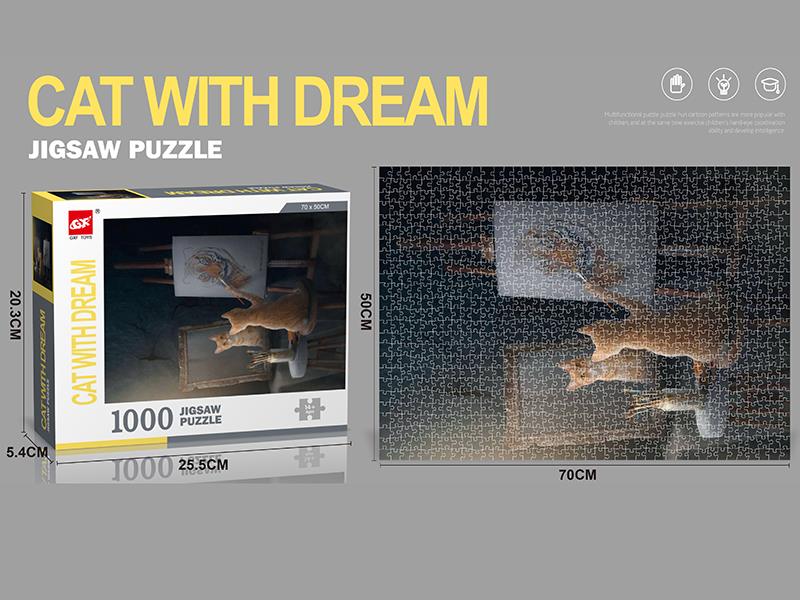 1000pcs Puzzle(Cat With Dream)