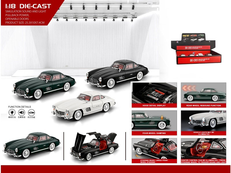 1:18 Vintage Car 300Sl