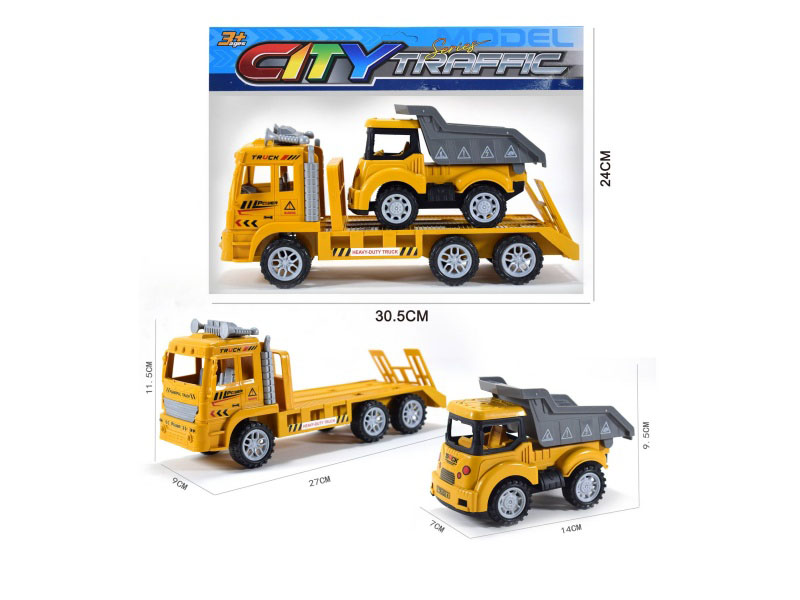 Inertial Tow Trucks Carry Inertial Wheelbarrows