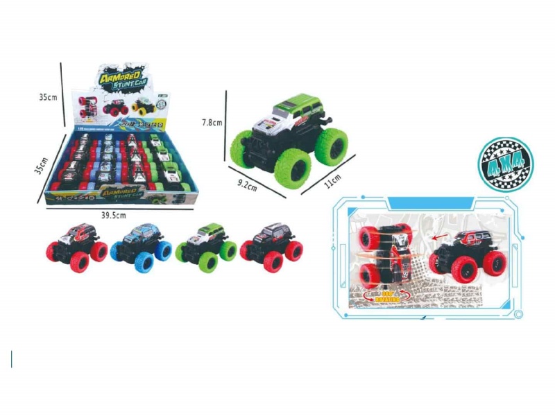 Double Inertia Bigfoot Cross-Country Climbing Metal Truck 12Pcs
