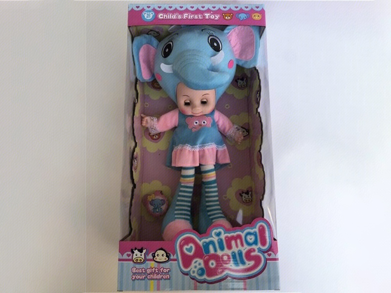 20-Inch Musical Elephant Doll