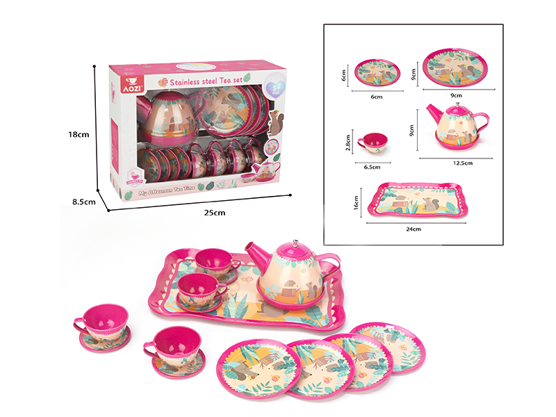 Printed Tea Set 15PCS