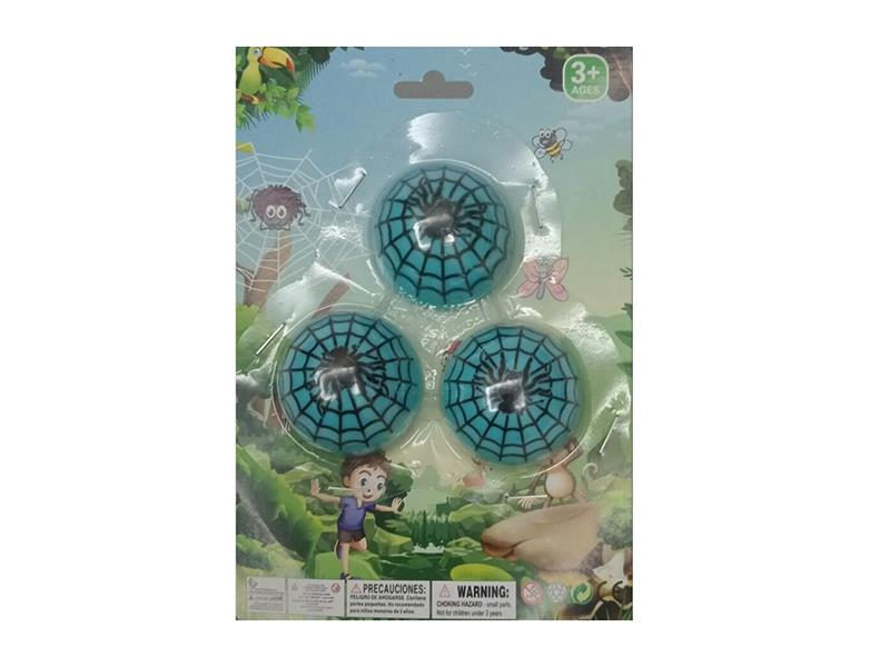 Halloween Blue Spider Half Ball Shape Pull Back Cars 3PCS
