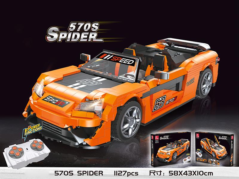 1:14 570S Spider Car Model Building Blocks 1127PCS