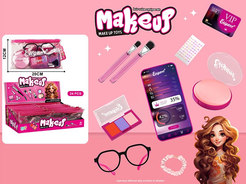 Hair Salon Equipments Make Up Toys Set 24pcs