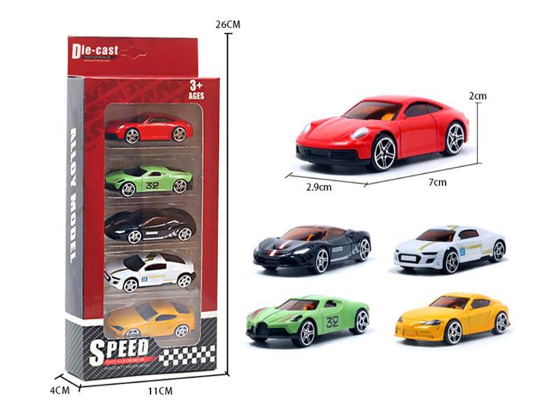 1:64 Alloy Slide Wind And Fire Wheel Racing Car