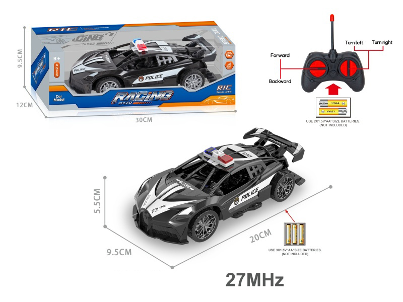 27Mhz 1:18 4CH Remote Control Bugatti Police Car(Not Included Batteries)