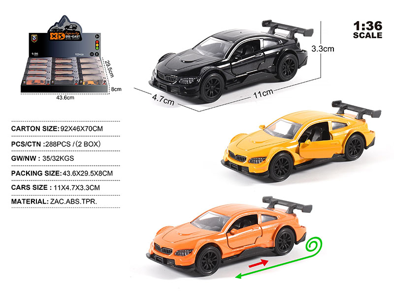 1:36 Die-Cast Zinc Alloy BMW M4 Model Car