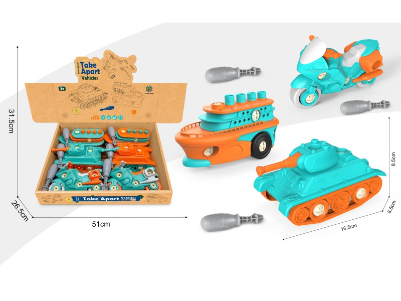 Puzzle Cartoon Disassembly And Assembly Set Of 6 Pieces