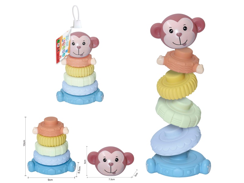 Soft Plastic Stacking Toy 6pcs