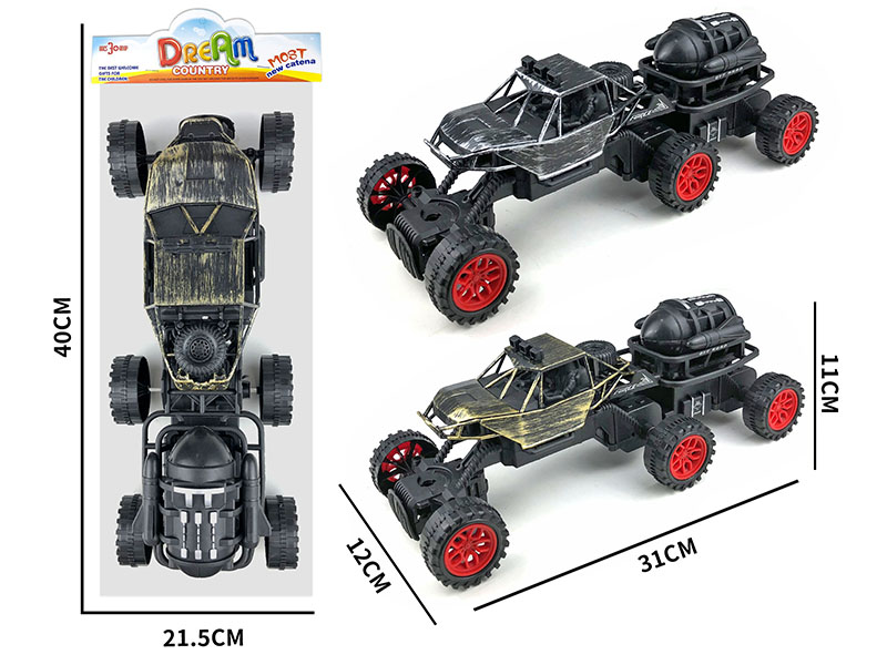 Friction 6 Wheel Bronze/Ancient Silver Climbing Vehicle