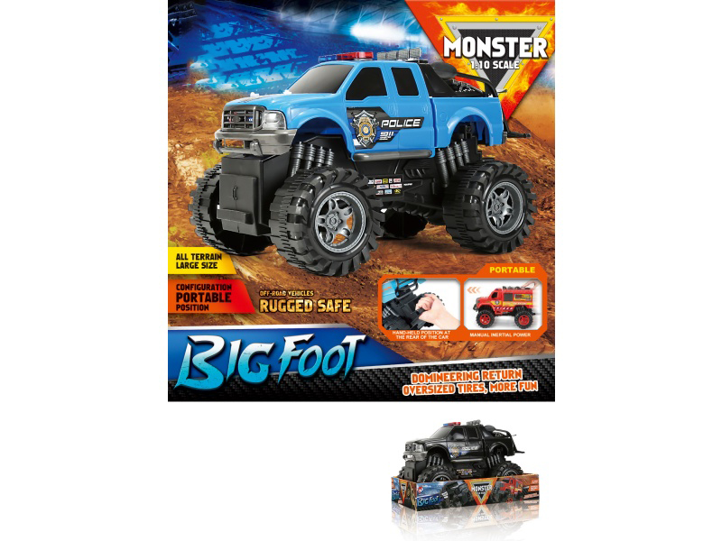 1:10 Hot Wheels Police Car Inertia Car