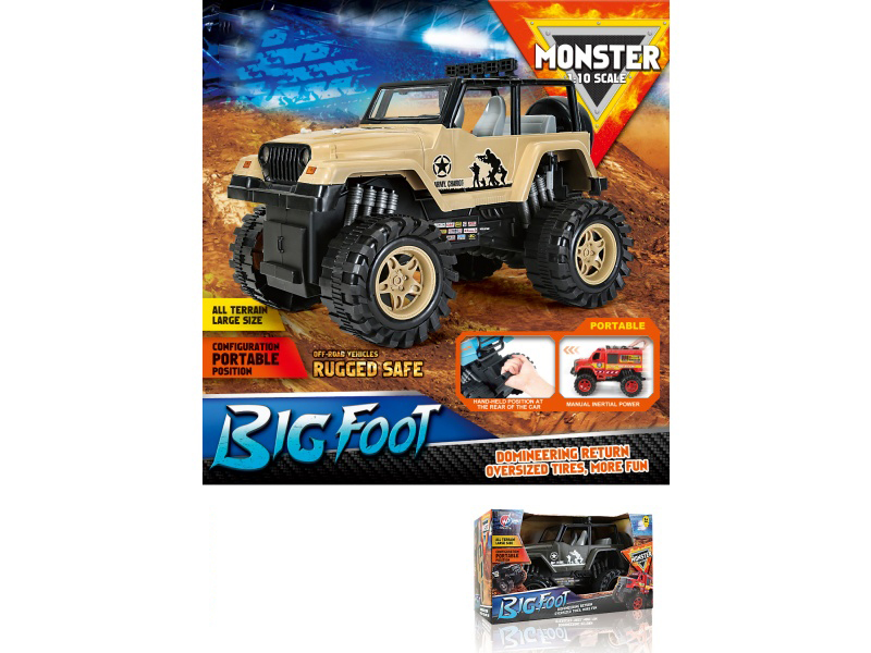 1:10 Fire Wheel Military Inertial Vehicle