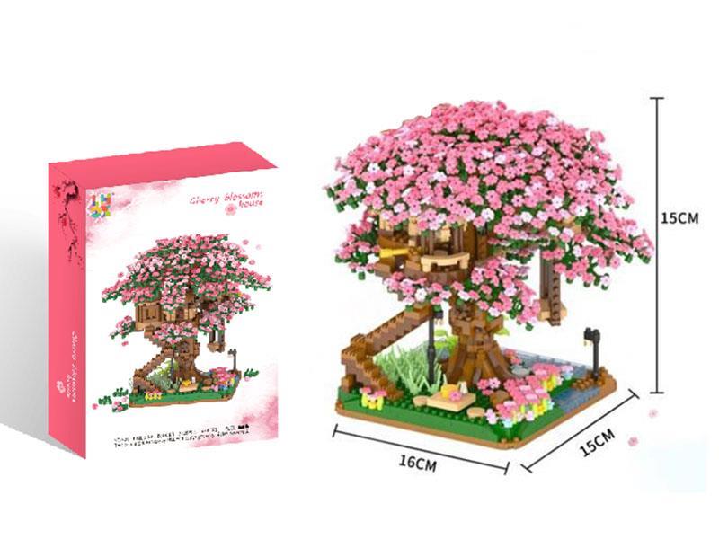 Cherry Tree House (2)Micro Granular Building Blocks 2138pcs