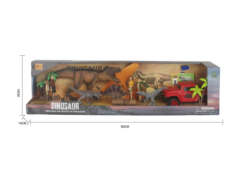 Dinosaur + Character Accessory Scene Set
