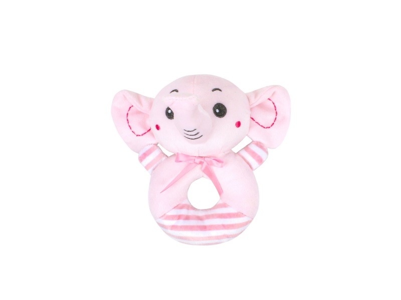 Bb Called The Pink Elephant Baby Soothing Plush Hand-Cranked Ring