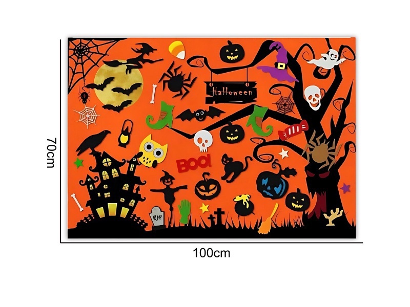 Montessori Early Education And Intelligence For Children - Felt Halloween Wall Storyboard