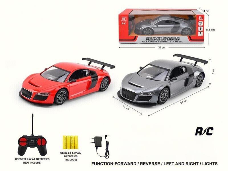 1:18 4-Channel Remote Control Car With Lights