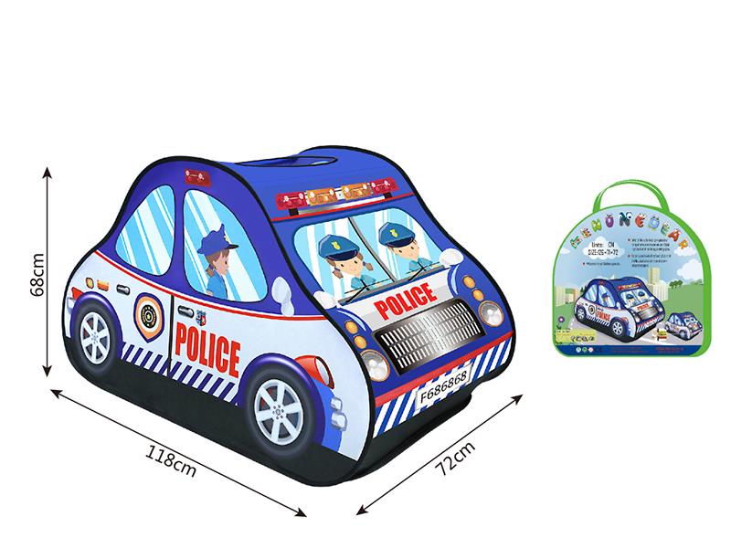 Police Car Shape Children Play Tent