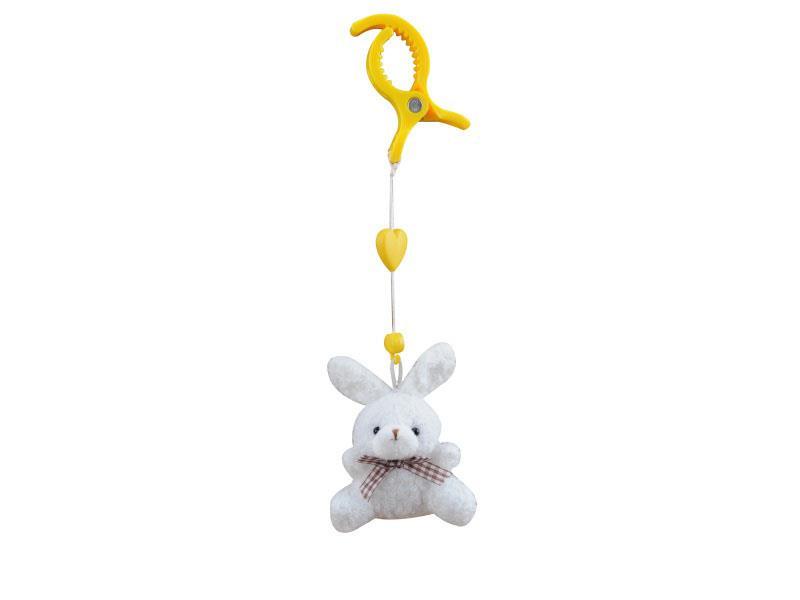 Crocodile Clip Hanger Plush Toy (Little Rabbit)