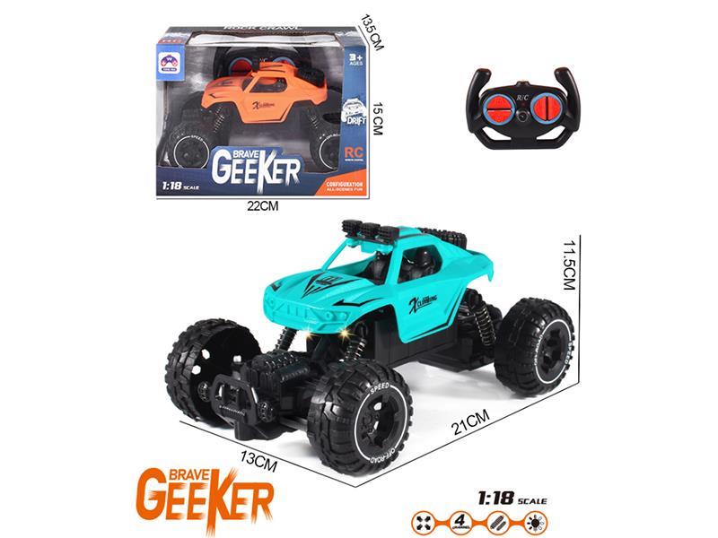 1:18 27mhz 4-Channel Remote Control Off-Road Climbing Car With Headlights