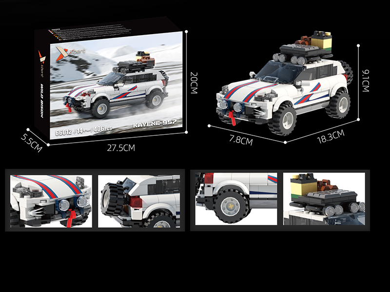 Cayenne 957 Car Model Building Blocks 406pcs