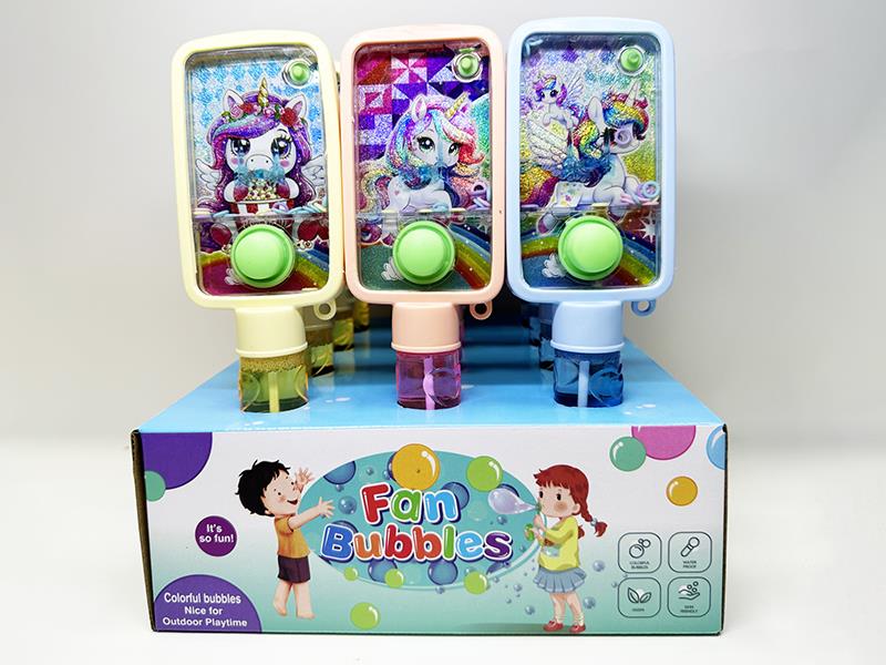 21CM Unicorn Water Game Bubble Sticks 12pcs