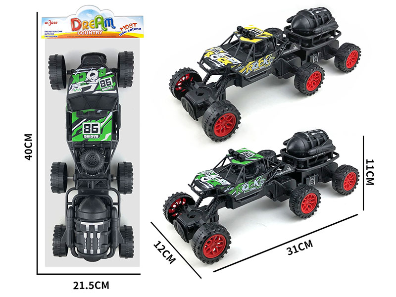 Friction 6 Wheel Climbing Vehicle